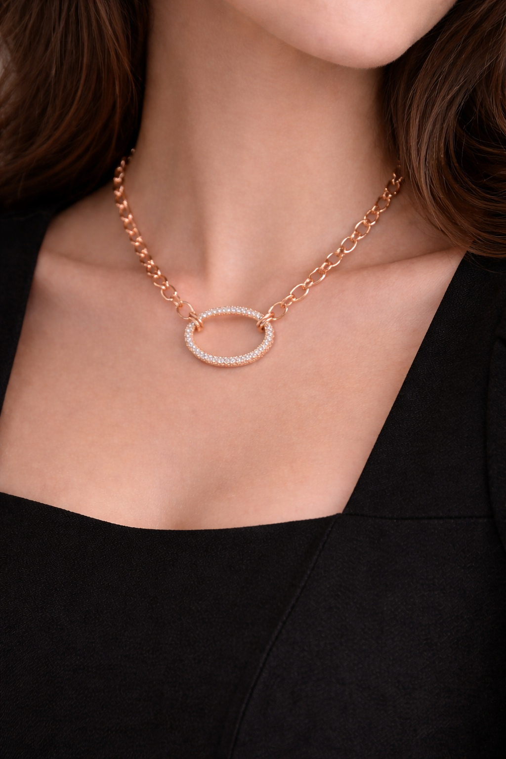 Rose gold neck lace